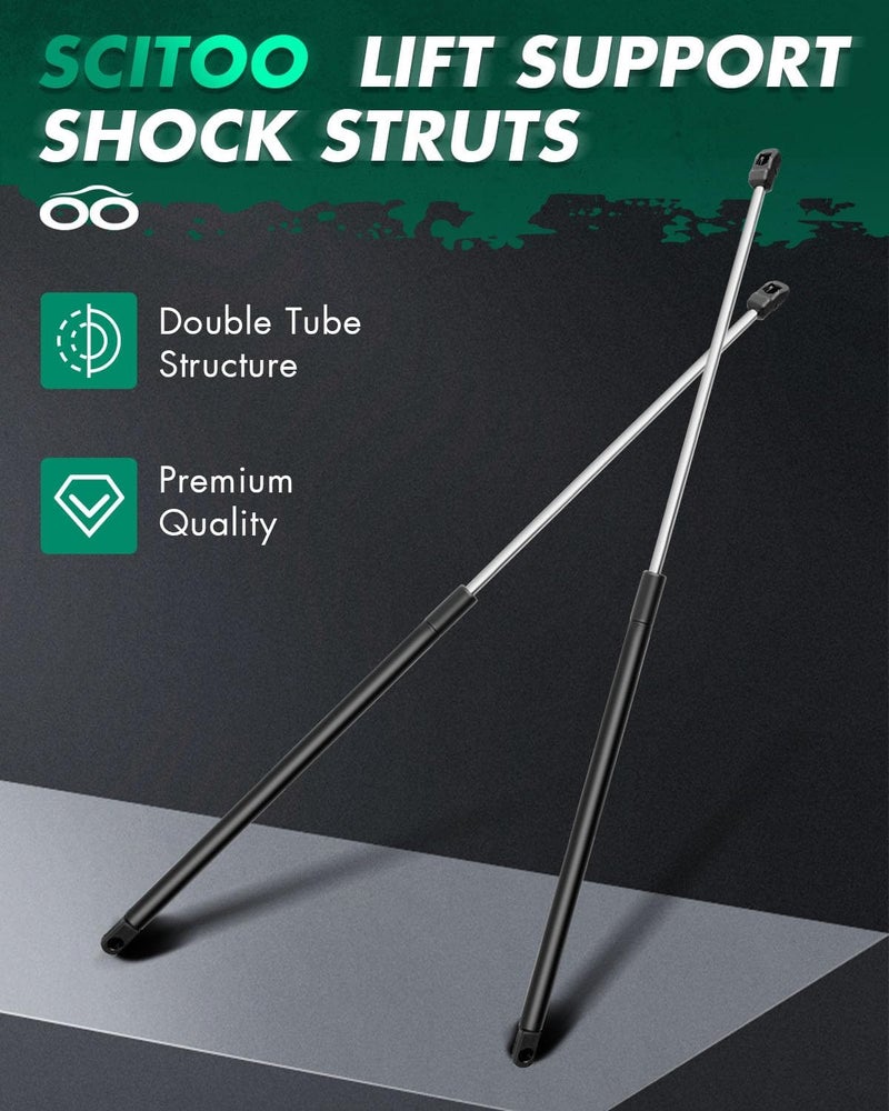 SCITOO Front Hood Struts Fit for Toyota Camry 2007 2008 2009 2010 2011, Hood Lift Support Strut Shocks Gas Springs for Toyota Camry Base/CE/Hybrid/LE/SE/XLE 6333 PM1102 SG229024 - Image 2